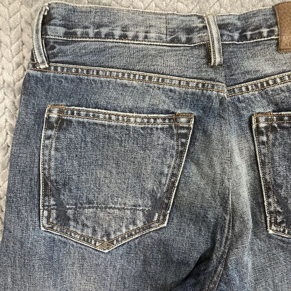 AllSaints Jeans Mens 30 Iggy Fit Blue Medium Wash Button Fly EUC
